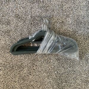Set of Gray Plastic Hangers